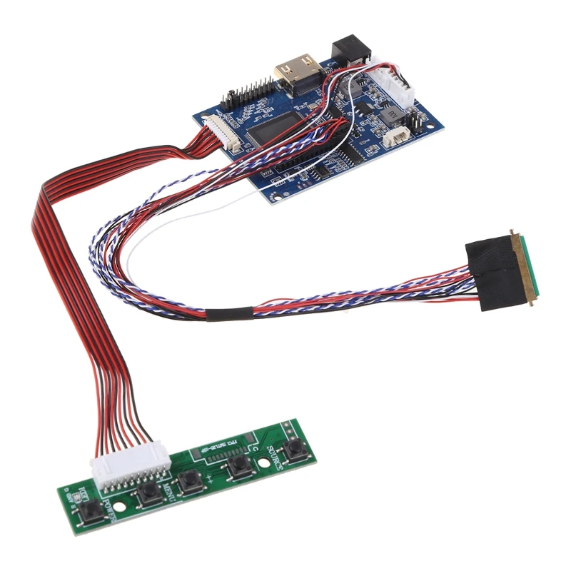 라스베리 파이 3 LP156WH2 TLA1 TLE1 1366x768 용 HDMI LVDS 컨트롤러 보드 신호 인터페이스 용 40 핀 Lvds 케이블 키트