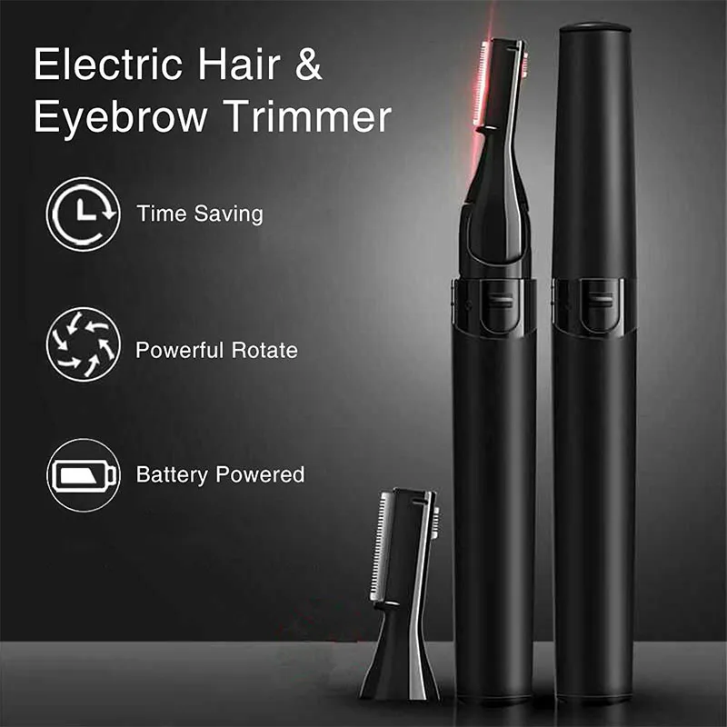 Hair Removal Painless Portable Electric Eyebrow Trimmer Women Men Multipurpose Painless Facial Eyebrow Hair Remove Female