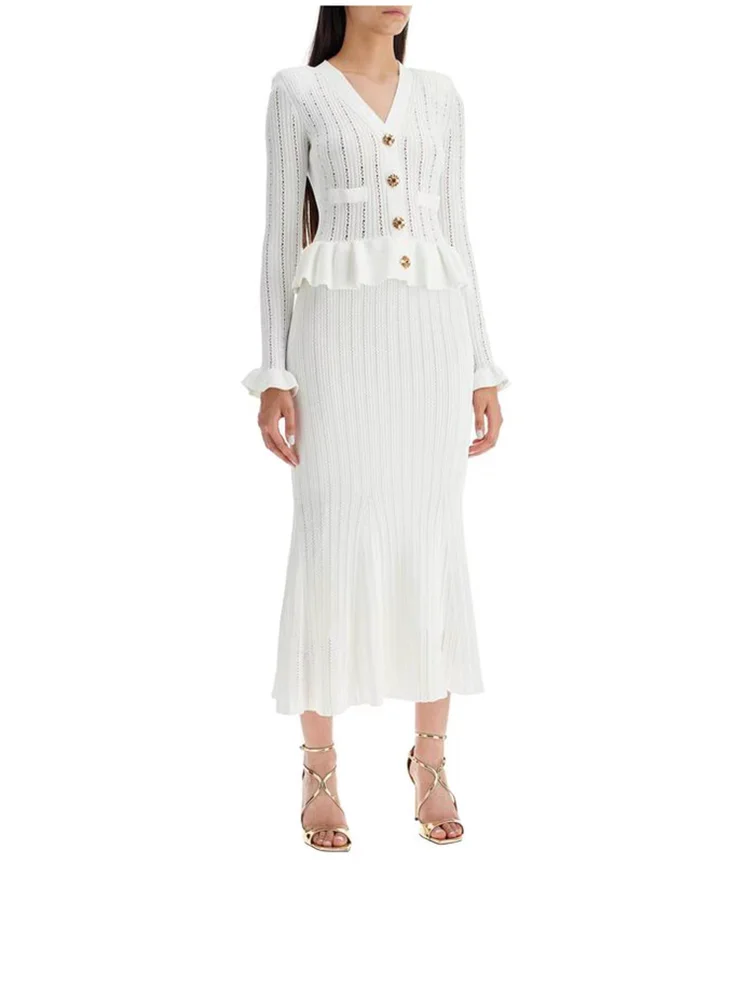 

Женское трикотажное платье-Русалка adyce, синее облегающее платье с V-образным вырезом и оборками, длинное платье-русалка, лето 2024