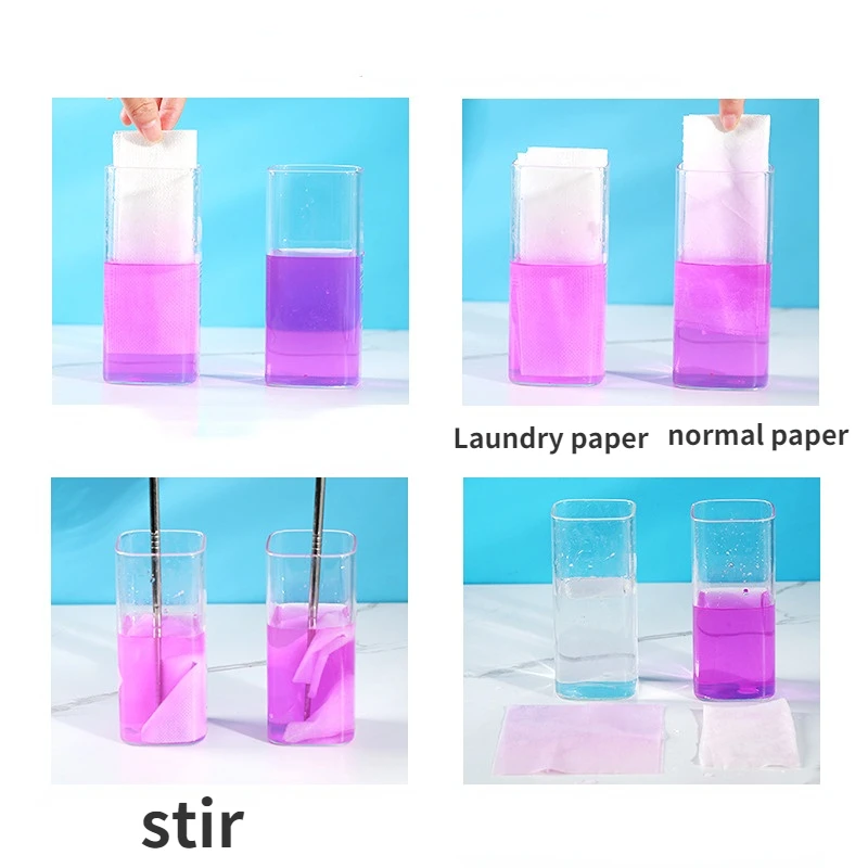 Colour Catcher Sheet Proof Color Absorption Paper Anti Cloth Dyed Leaves Laundry Color Run Remove Sheet 50pc