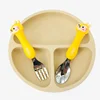Tableware Cartoon Kids Spoon Fork Set Dessert Spoon for Children Fork Baby Gadgets Feed Kid Children's Cutlery for Kids Boxless 6