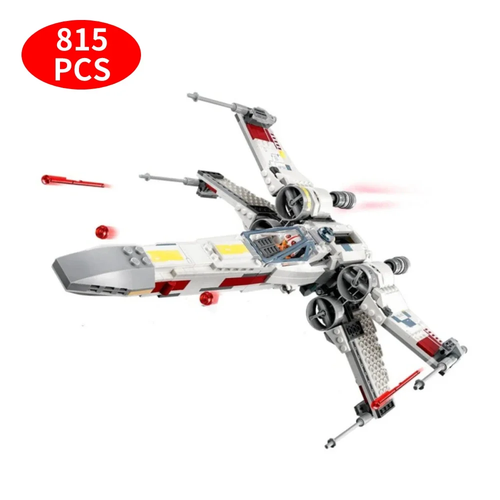 Space Wars X-Wing Construction Playset Battle Plane Building Blocks Model for Star Wars Fans and Building Block Lovers