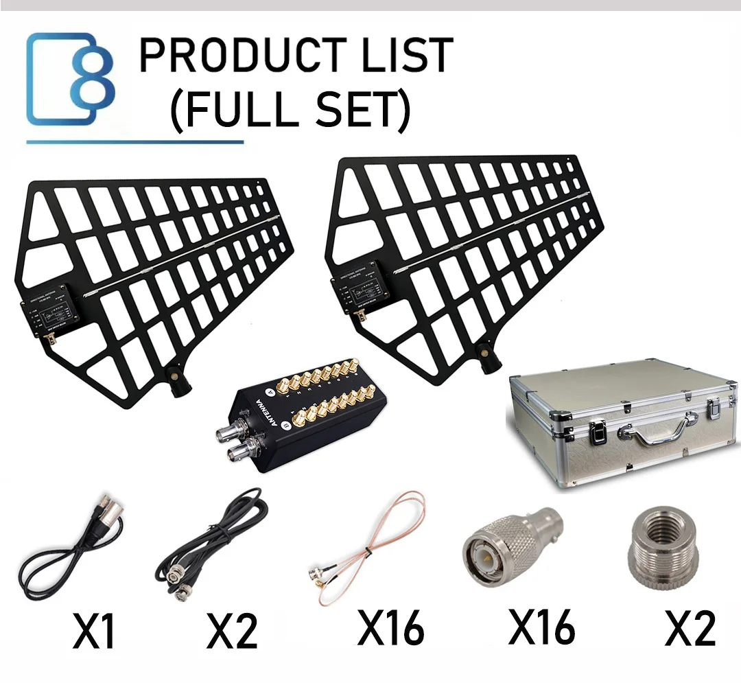 Betagear 8 Channels Antenna Distribution System PS28 Pro Audio RF Distributor Signal Amplifier Wireless 450-950Mhz RF Multi SMA 