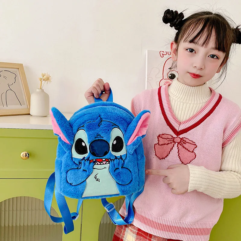 Disney Stitch Plush New Backpack Cartoon Fashion 3d Mini Women's Backpack Large Capacity Cute Children Schoolbag High Quality!! S7bae04cd4d7646d694953ef72cec0e06J