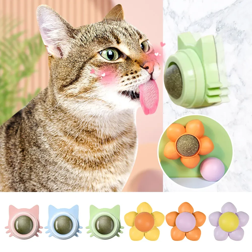 

Вращающийся на стену шар в виде кошки, игрушки, лижущие закуски, здоровый питательный мяч для чистки зубов, игрушка в виде кошачьей мяты, товары для домашних животных