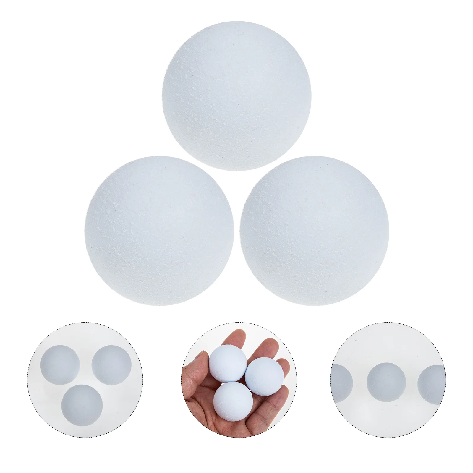 

3 Pcs Foosball Accessories Soccer Balls Balls Balls Balls Tables Balls for Mini Football Toy Accessory Substitute