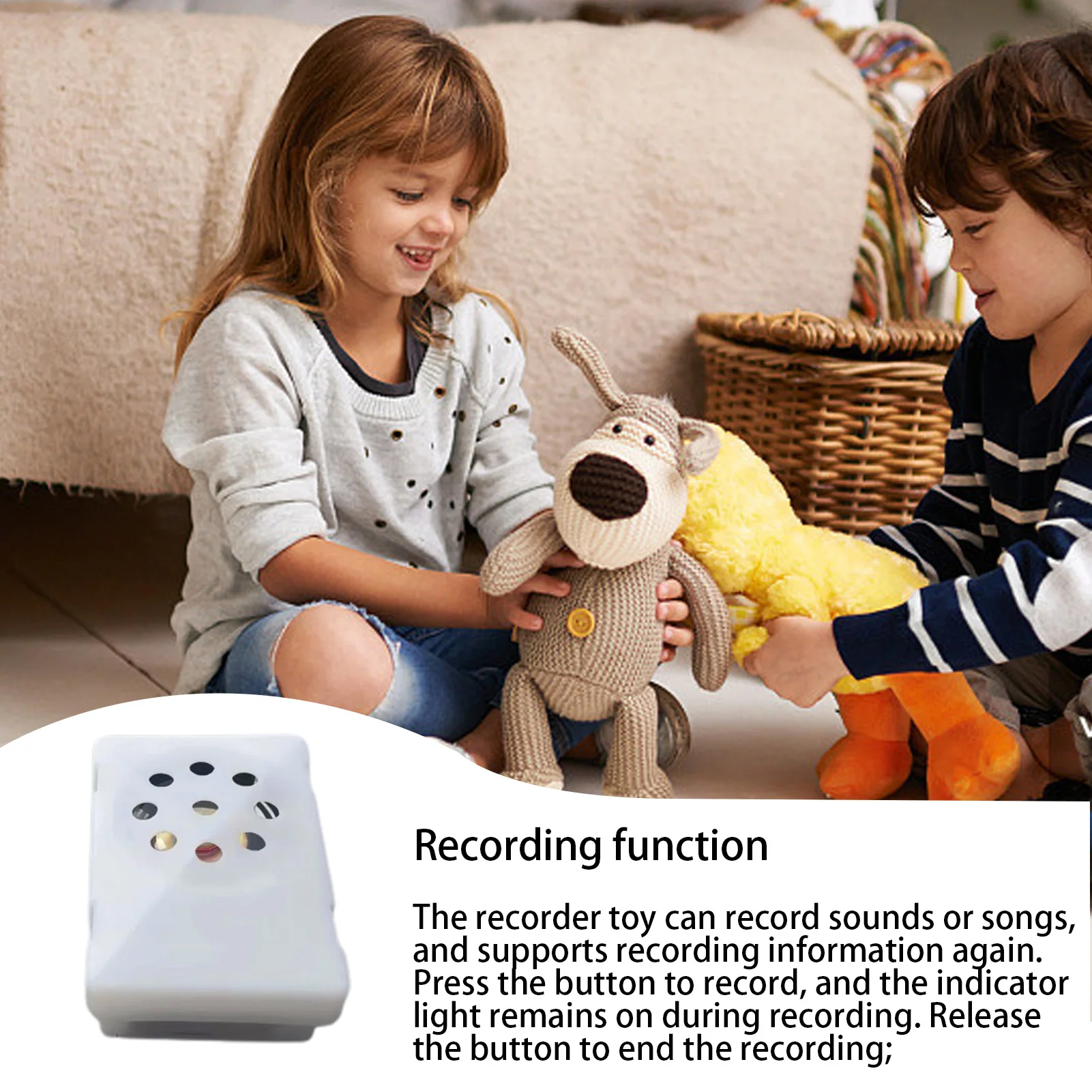 Voice Box For Stuffed Animal Recordable Sound Module Plush Toy Voice Message Recorder Device Recording Device for Doll