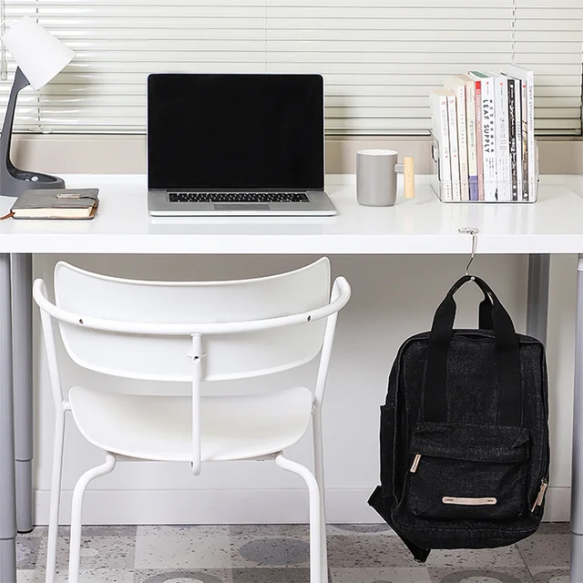 1Dc Fém Hordozható Összecsukható Táska Fogas Kézitáska Tartók Függő Asztali Horog Irodai Íróasztal Oldalsó Ötvözet - Image 2