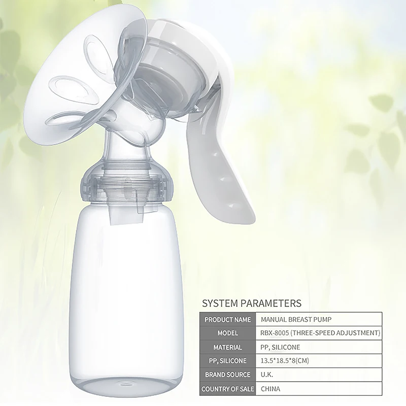 Dr.isla Breast Pump Baby Nipple Manual Suction Milk Pump Feeding Breasts Pumps Milk Bottle Sucking Postpartum Supplies