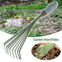 Garden Rake Grass Rake Hand Rake Leaf Broom with Comfort Grip Cleaning Rake Pet Excrement Rake Gardening Tools 1