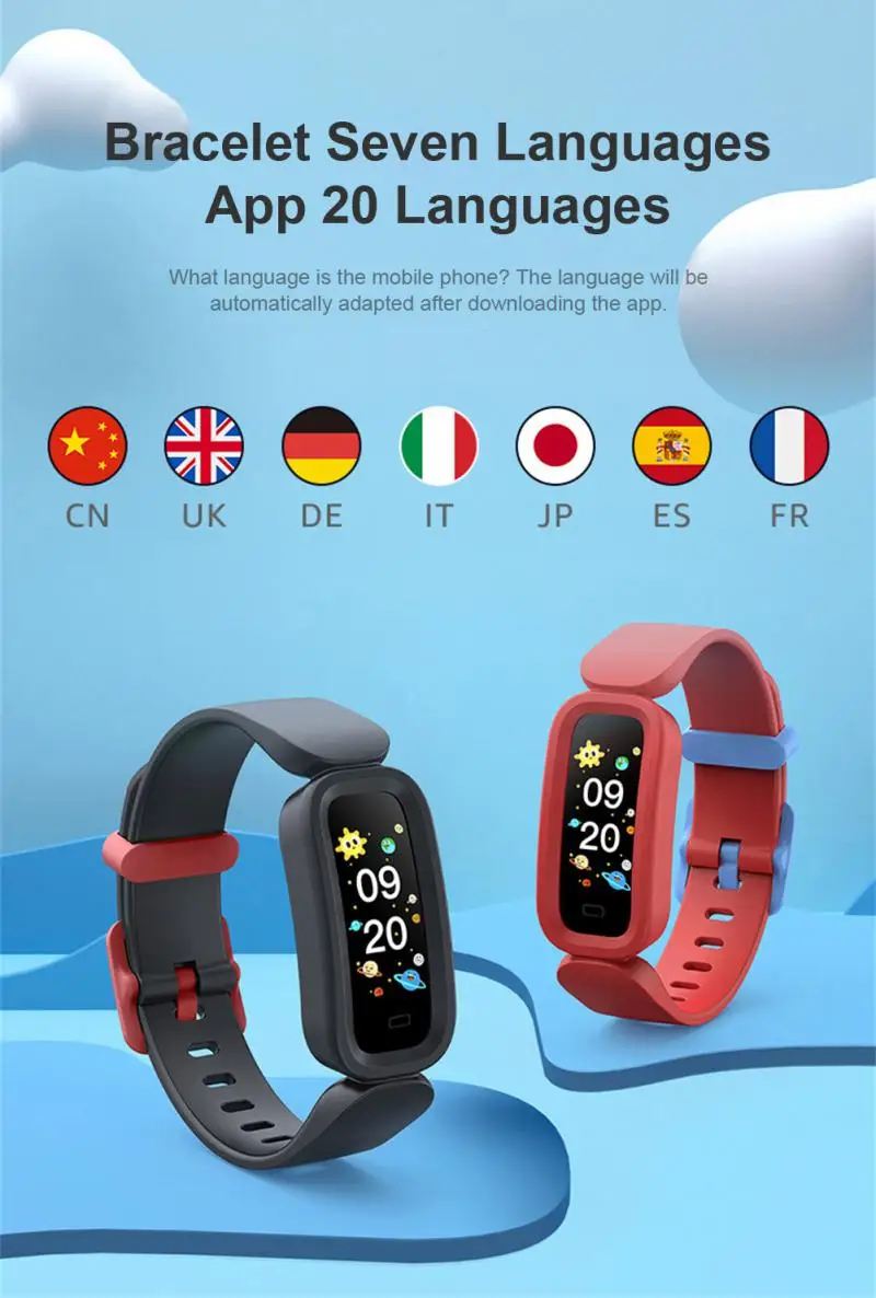 New Children's Smart Watch GPS Track Record Body Temperature Heart Rate Blood Pressure Monitoring Smartwatch Gift For Kids