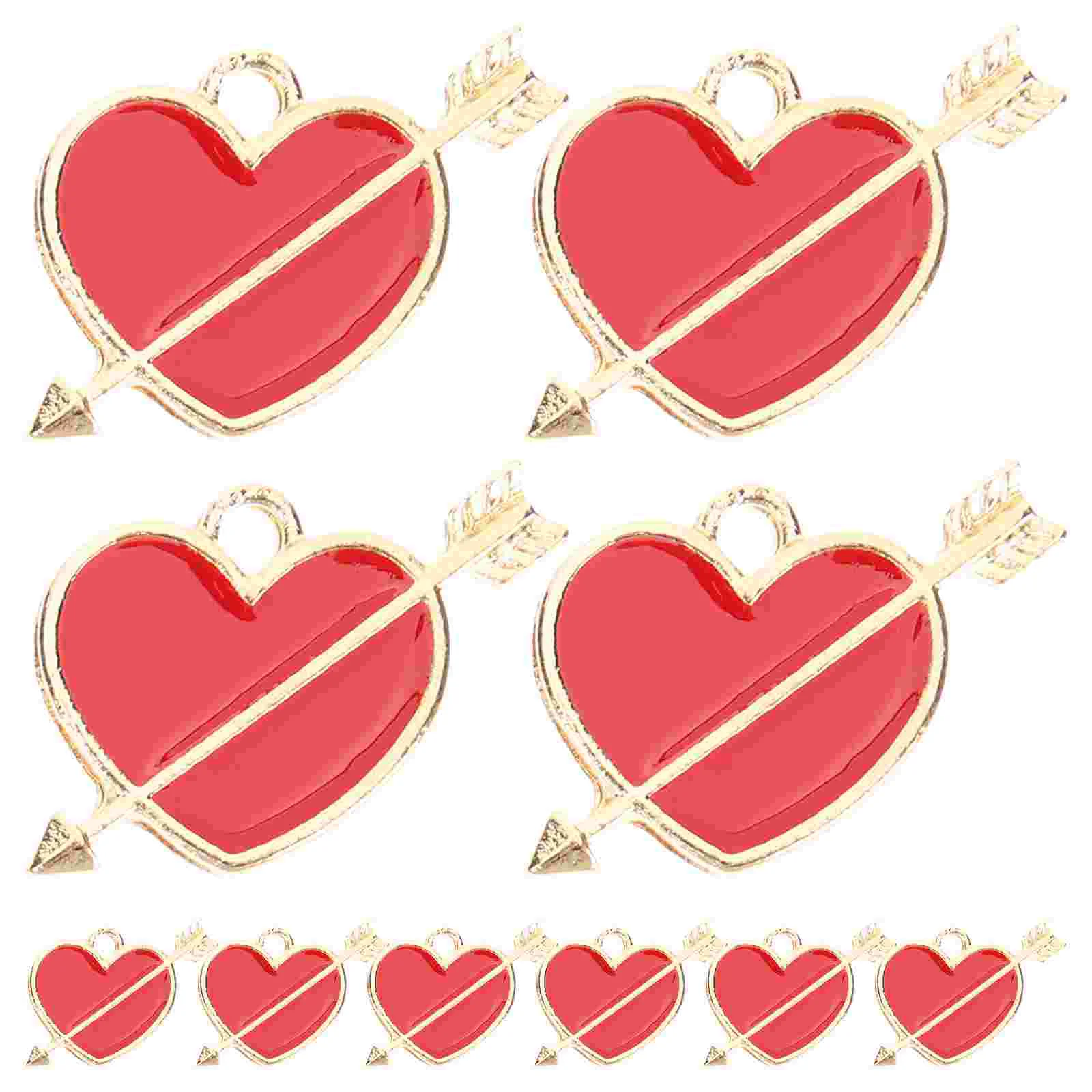 

Necklace Pendant Charms for Jewelry Making Bracelet Bracelets Heart Cupid Arrow