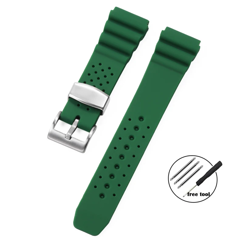 Durable Silicone Sports Watchband - Premium Diving Strap