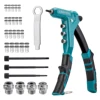 LIBRATON Rivet Nut Tool One-Handed Rivet Nut Gun Hand Rivet Nut Setter with Threaded Rivet Nuts Metric Interchangeable Mandrels 1