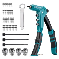 LIBRATON Rivet Nut Tool One-Handed Rivet Nut Gun Hand Rivet Nut Setter with Threaded Rivet Nuts Metric Interchangeable Mandrels 1