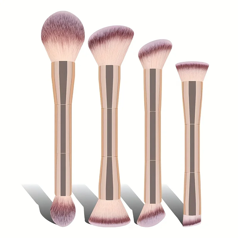 Professionelles Doppelseitiges Rouge- Und Puderpinsel-set_voghion.com