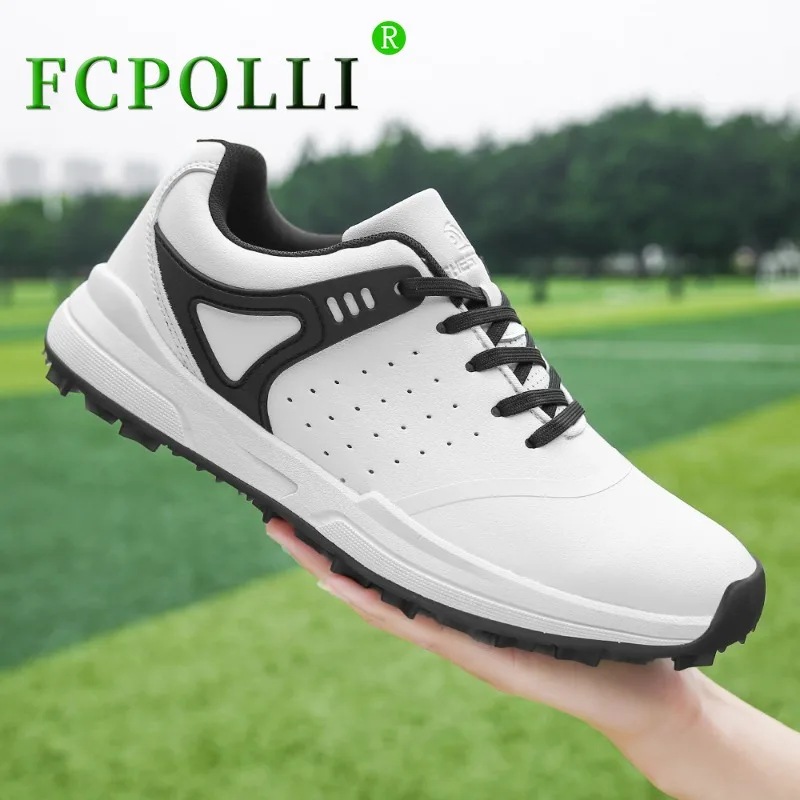 

Professional Golf Training for Male Comfortable Leather Sport Shoes Men Anti Slip Golf Shoes for Men Brand Designer Walking Shoe