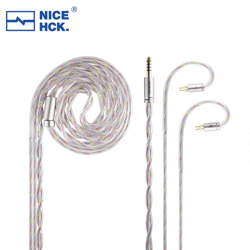 アクセサリー aco NICEHCK ColorXYZ HiFi Upgrade Cable Furukawa Copper Silver Alloy+