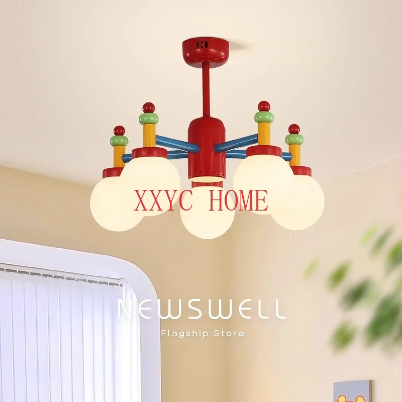 

Ceiling Light Memphis Color Middle Ancient Vintage Boys and Girls Bedroom Study Macaron Pendant Lamp