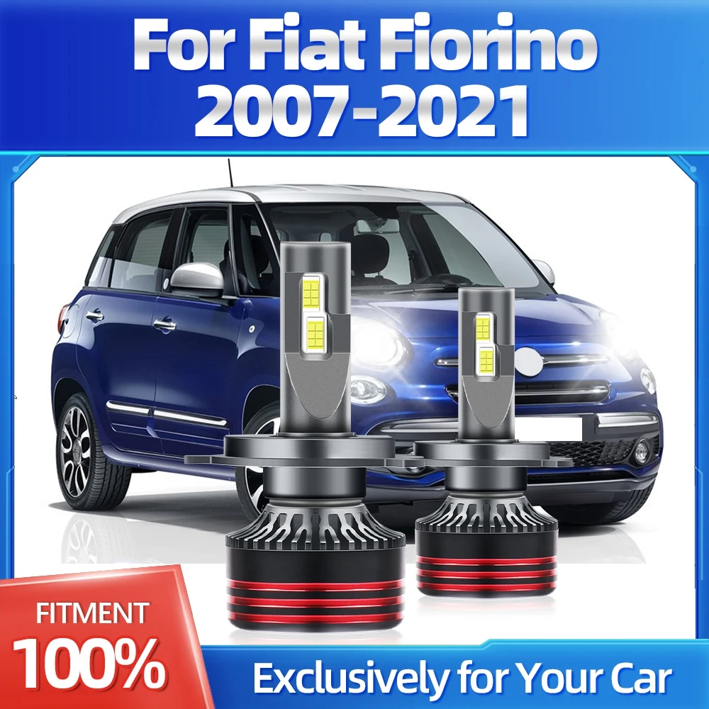 

KINGSOFE 2X Led Car Light Headlight H4 28000LM 6500K Hight&Low Beam 400% Brightness 50000Hrs Lifespan For Fiat Fiorino 2007-2021