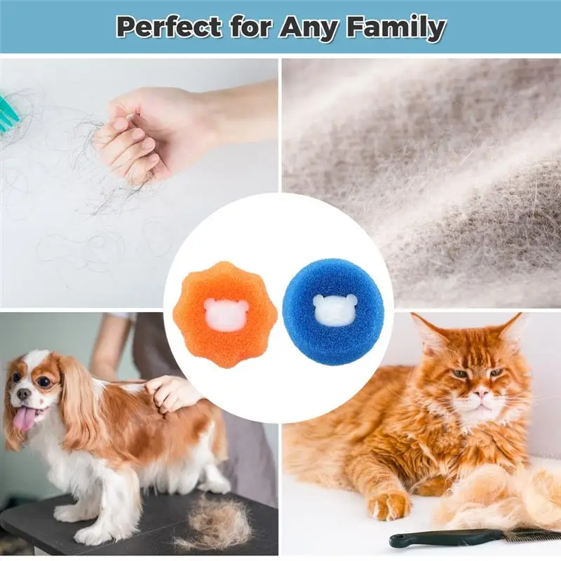 Hair Remover 10Pcs Hair Removal Cleaning Balls Clothes Adsorption For Laundry Washing Machine