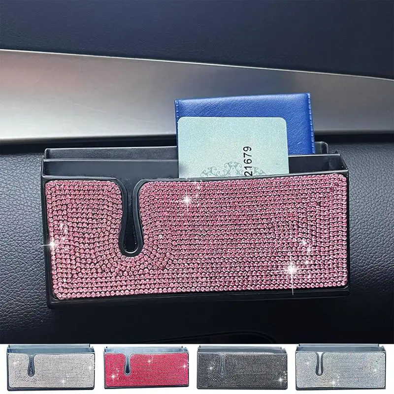 

Rhinestone Car Storage Box Car Seat Crevice Storage Box Seat Gap Slit Pocket Catcher Car Console Organizer, Car Storage Bag