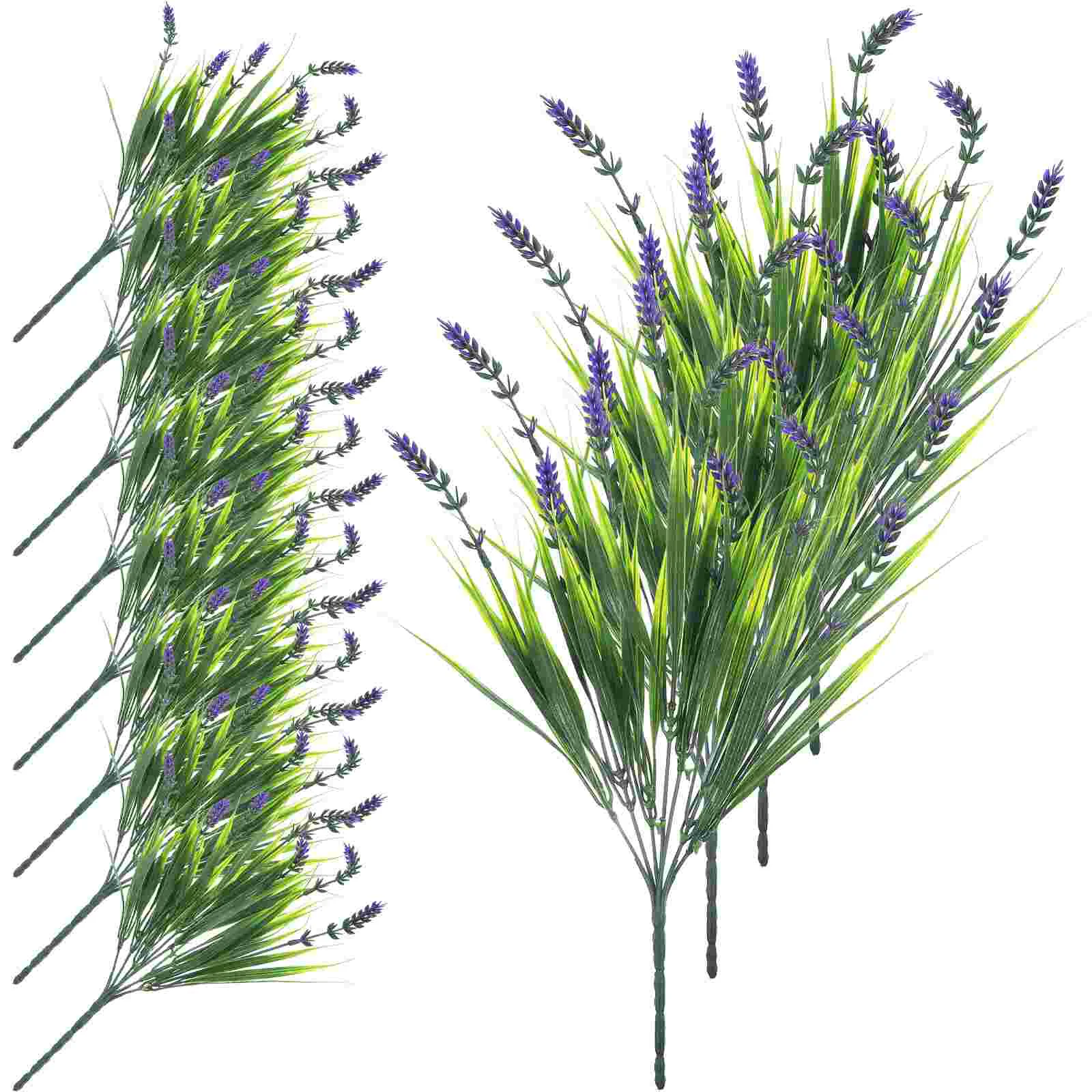 

12pcs Simulated Lavender Stem Decors Artificial Lavender Picks Decors Fake Flower Model