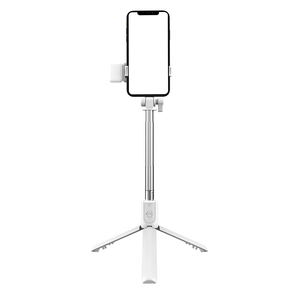 Bluetooth-compatible Selfie Stick Mini Tripod with Fill Light Remote Phone Stand