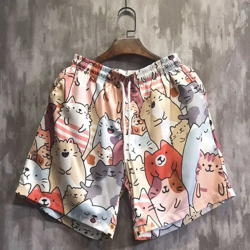 Beach Clothing Men's Hawaii Shirt Set 2023 Summer Seaside Resort Clothing Loose Fit Quick Dry 2-piece Set Clothing Cute Couple