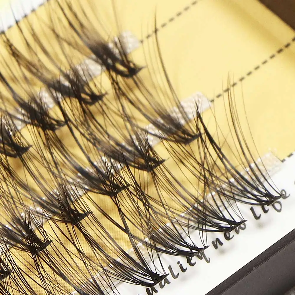 60 Bundles Mink Eyelash Extension Natural 3D Russian Volume Faux Eyelashes Individual 20D Cluster Lashes Makeup Cilia
