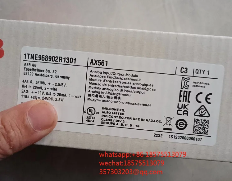 Voor Abb Ax561 Ai561 Ao561 Module Nieuw 1 Stuk