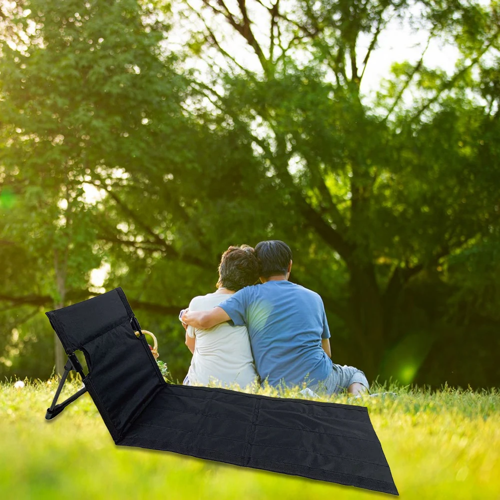 Outdoor Portable Folding Seat Lightweight Camping Chair with Backrest Compact Beach Lounger for Outdoor Picnic Lawn Park 5