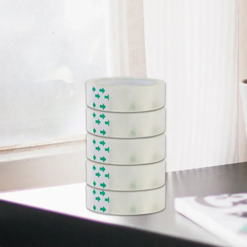 학생용 투명 테이프, 포장 테이프, 흔적 없는 접착 테이프, 포장 도구, 문구류, 사무용품, 폭 8mm, 12mm, 18mm, 1-3 롤