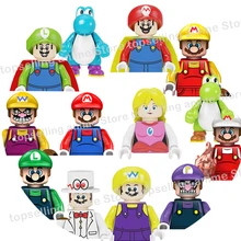 

Super Mario Bros Blocks Luigi mini Action toy Figure KDL 805 CY8001 Building Blocks Toys Bricks Assemble Toys Gifts for children