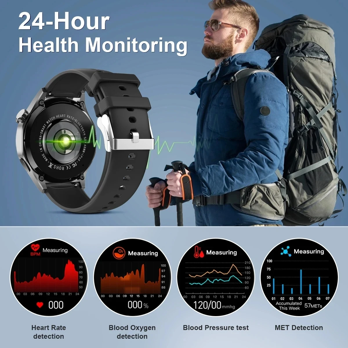 2023 New For Huawei GT4 Pro Smart Watch Men IP68 NFC GPS Tracker