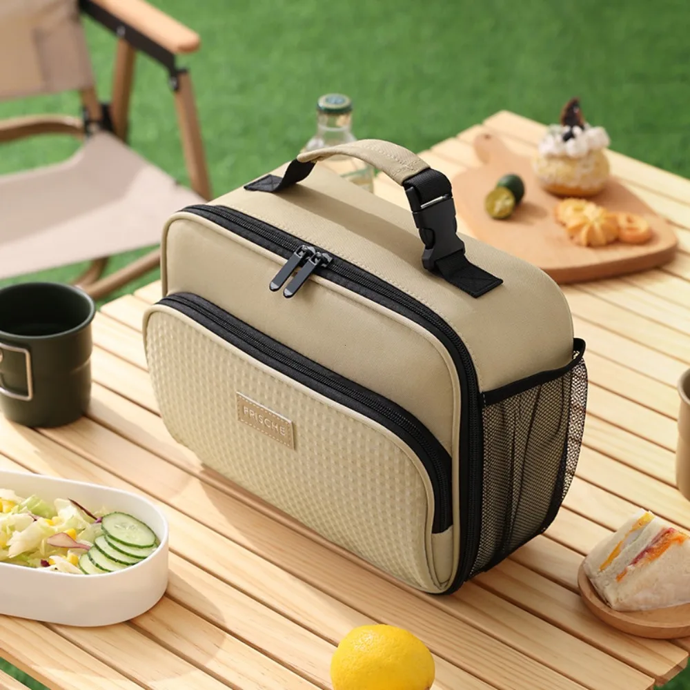 Thermal Bento Lunch Handbag with Aluminum Foil Insulation