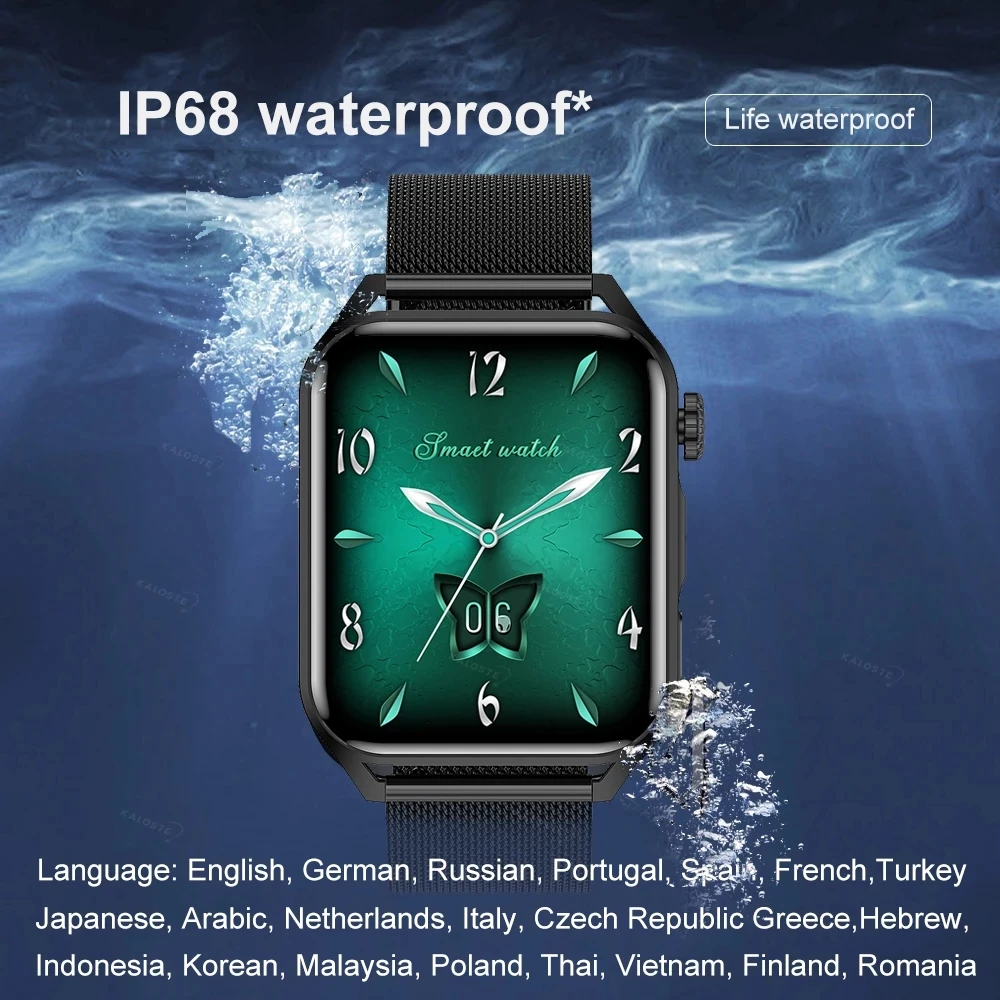 2022 AMOLED Ʈ ġ  368*448 HD ũ ׻ ÷ ð NFC  ȭ  Smartwatch