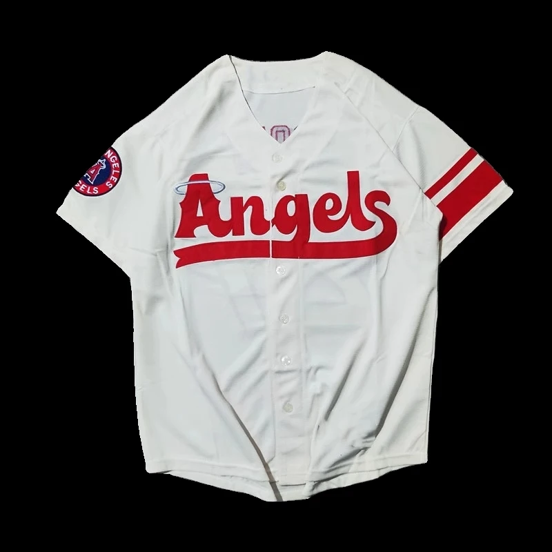 

Leftover Random Number Beige Summer Men Embroidery Baseball Jersey Short Sleeve T shirt Plus Size Top Shirt Streetwear
