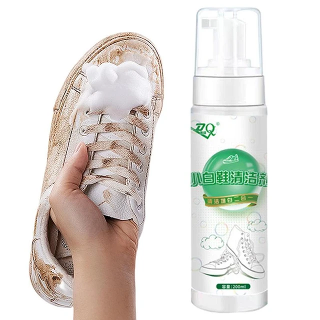 200ml White Shoe Cleaner Portable Clean Shoe Cleaning Foam Suede Sheepskin  Matte Shoes Leather Cleaner Sneakers Dry Cleaning - AliExpress