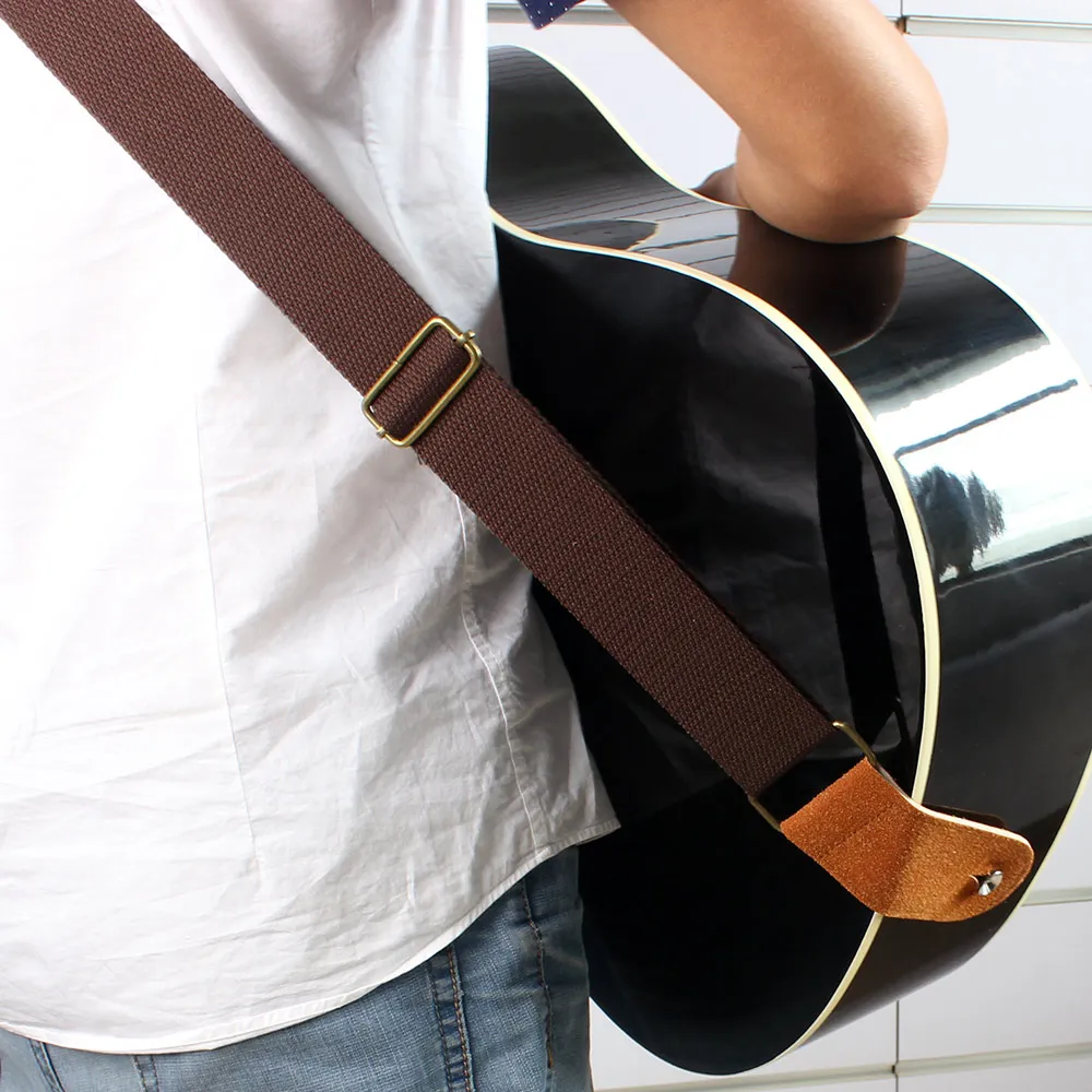 Adjustable Multi-Color Pure Cotton Guitar Strap