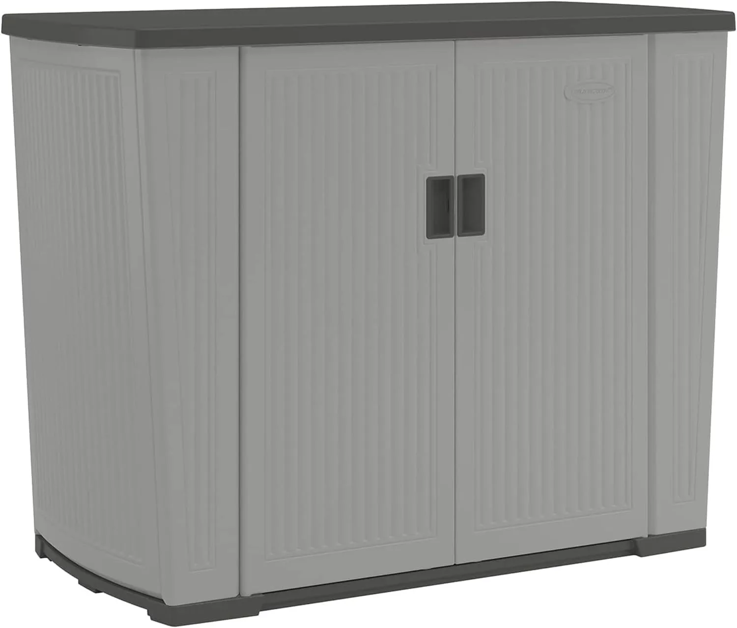 

Backyard Oasis 130 Gallon, Outdoor Storage Shed Basic Unit Easy to Clean with Top Lid, Plastic, 150 pounds Capacity, Dove Gray