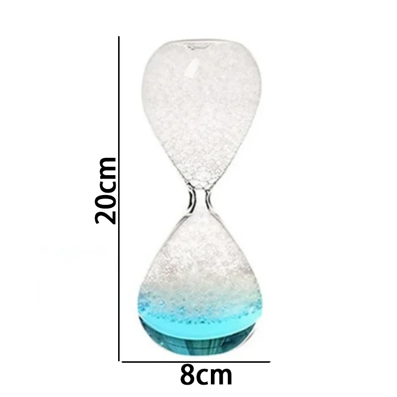 Glass Bubble Hourglass Nordic Modern Home Decor Geometry Crafts Liquid Sandglass Fun Drift Bottle Sand Clock Desktop Ornaments 6