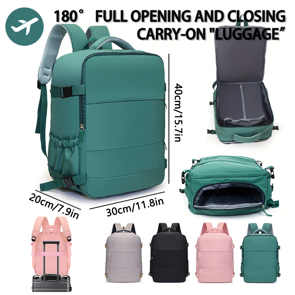 40x30x20cm Cabin Backpack, Ryanair Wizz Air Easyjet Approved Underseat Travel Bag, Lightweight Flight Carry On Pack