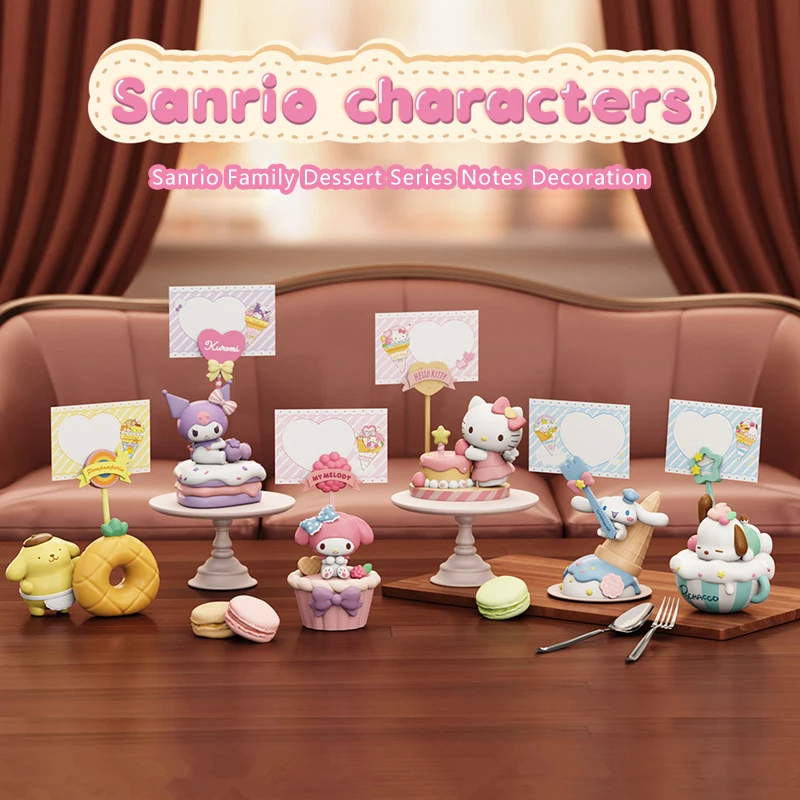 

Sanrio, персонажи, заметки, украшения, десертная серия, украшение для стола, кавайная модель, игрушечная Статуэтка Gift