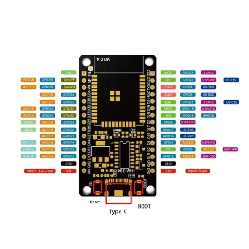 ESP32 개발 보드 무선 WiFi 블루투스 모듈 초저전력 소비 듀얼 코어 30핀 ESP32-WROOM-32S ESP 32