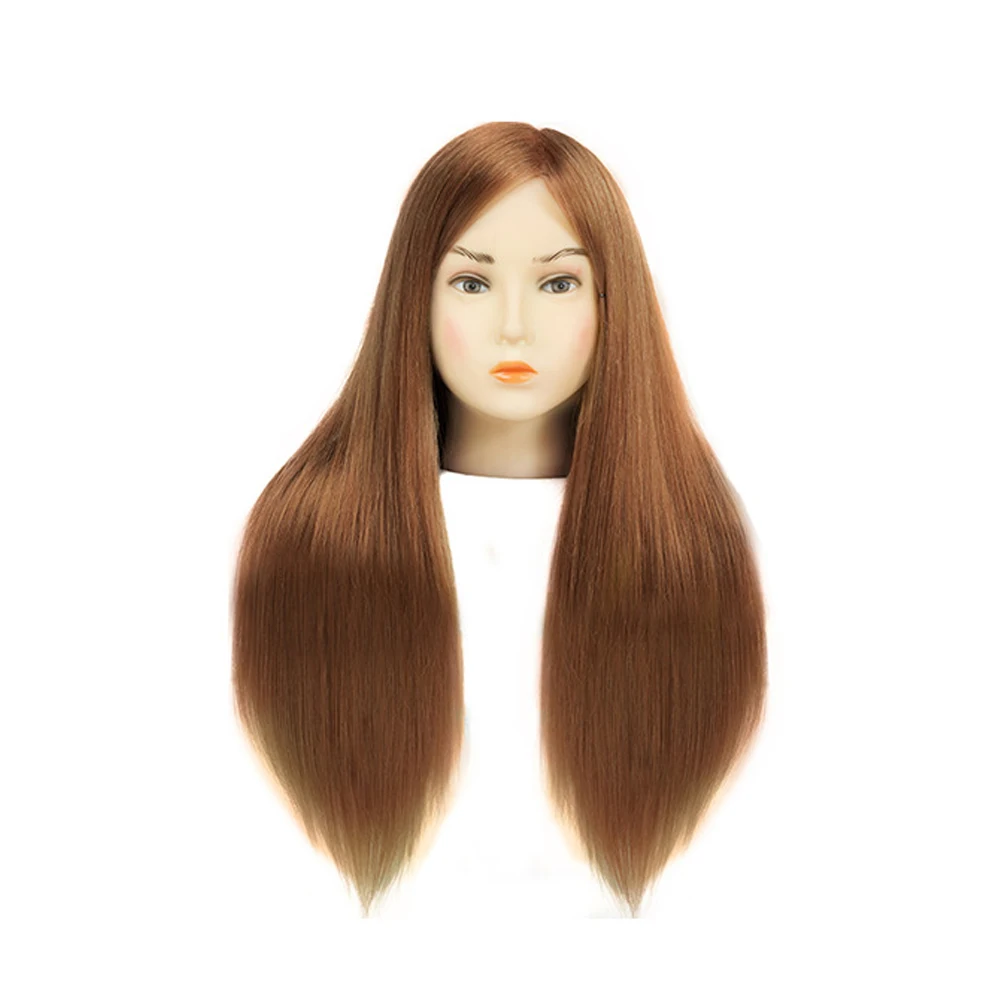 Cosmetology Mannequin Head Human Hair  Hairdressing Practice Head Real  Hair - 65cm - Aliexpress