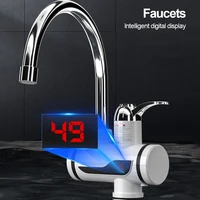 Robinet chauffant électrique instantané 3000W, chauffe-eau sans réservoir, température réglable, robinet à chauffage rapide numérique pour cuisine et salle de bain 3
