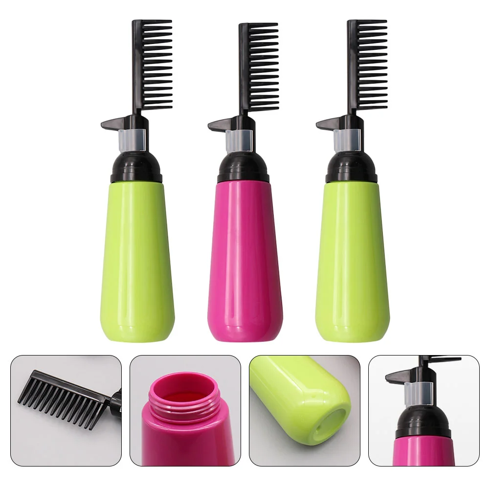 

Hair Dye Refillable Bottle Applicator Brush Bottle Comb Dispensing Salon Oil Hair Coloring Hairdressing Styling Tool