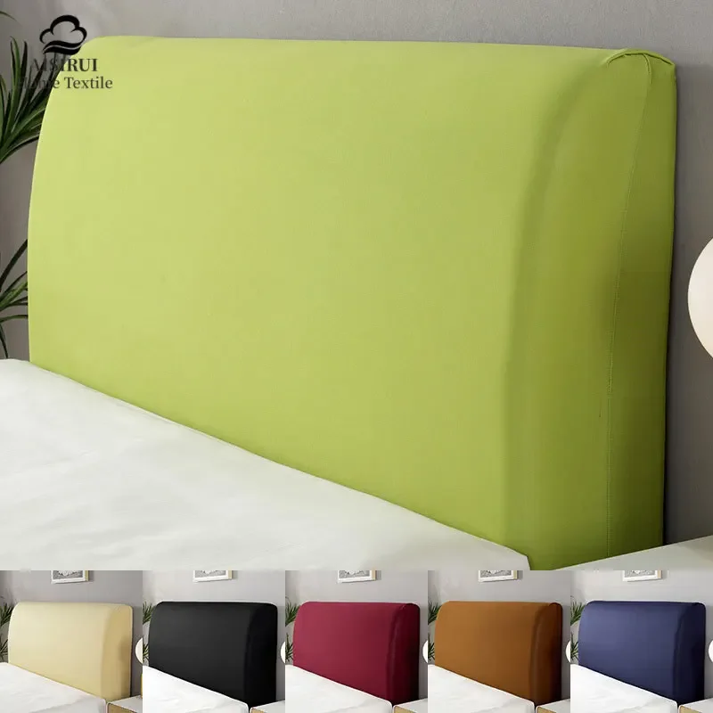 

Thicken Elastic All-inclusive Plush Bed Head Covers Solid Color Protection Dust Cover Headboard Cover for Home Decor Dust-proof
