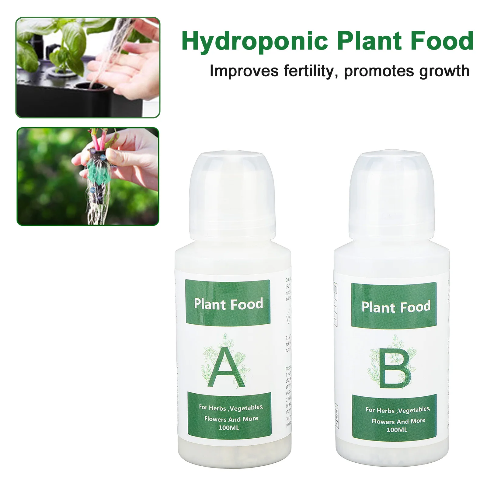 Hydroponic Plant Nutrient Set - Premium Indoor Plant Food
